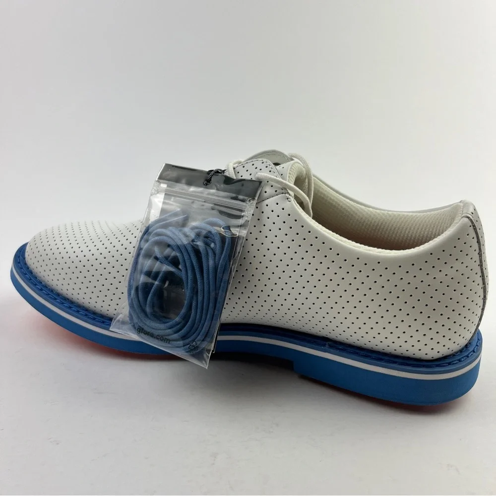 G/FORE Gallivanter Perforated Leather Golf Shoes Men’s 10.5 G4MA23EF01-CERUL - Picture 8 of 12
